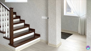 Как оформить шторами лестничный проем в доме?